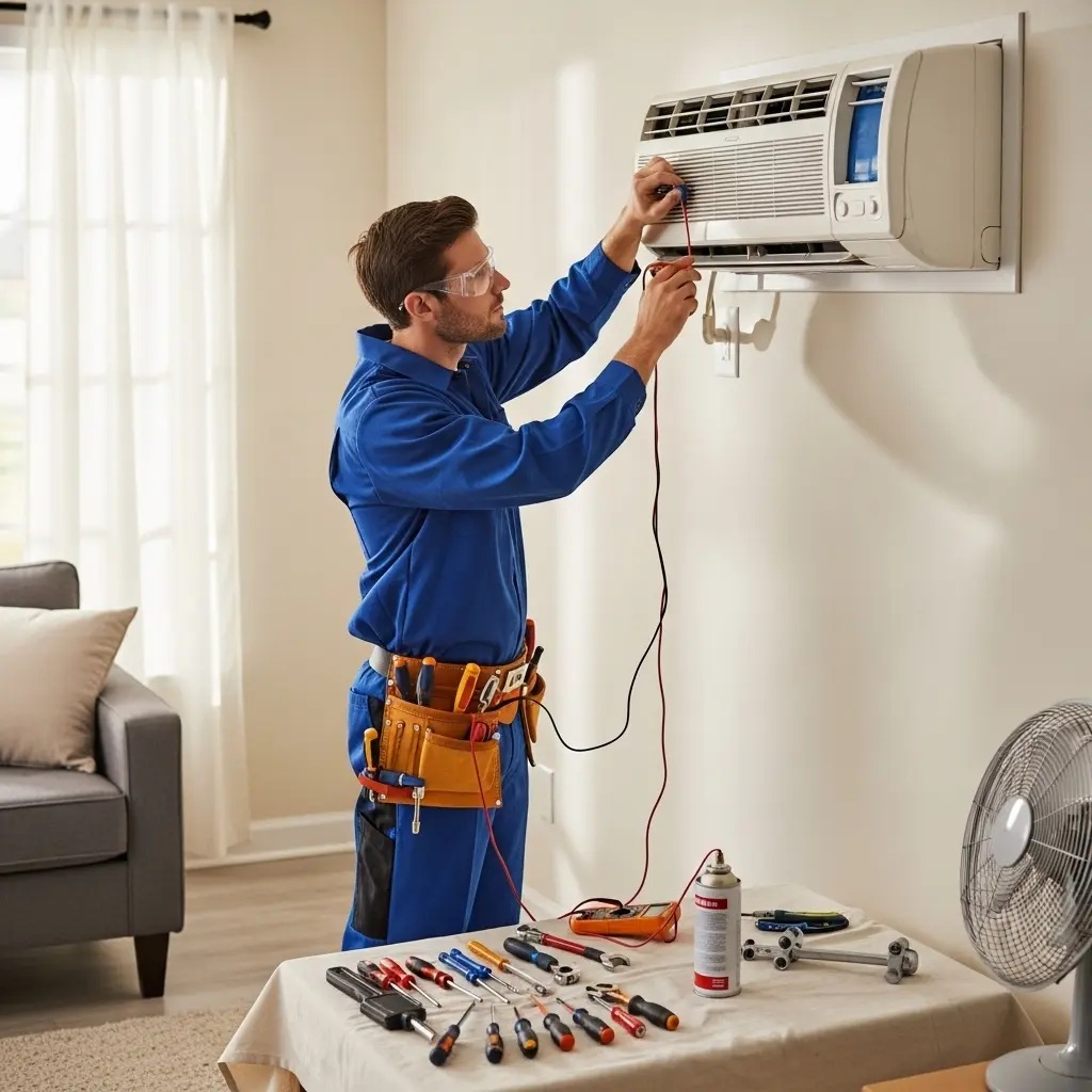 Turgutlu Goodman Goodman klima gaz dolumu ve bakım – Enerji verimliliği artırıldı. - Teknik servis örneği